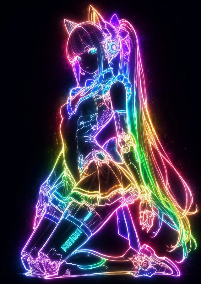 Mystical Luminous Outline Style