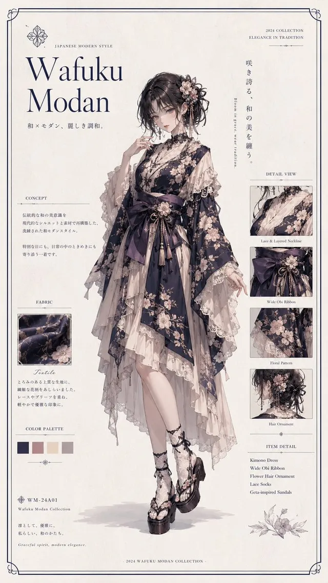 Wafuku Modern Fashion Poster