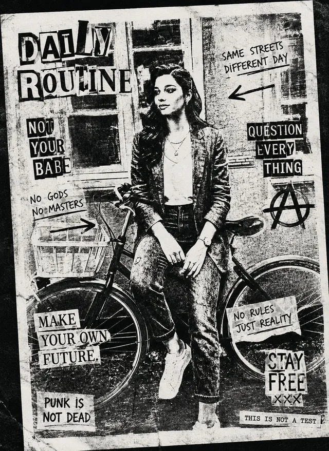 Black and White Xerox Zine Effect