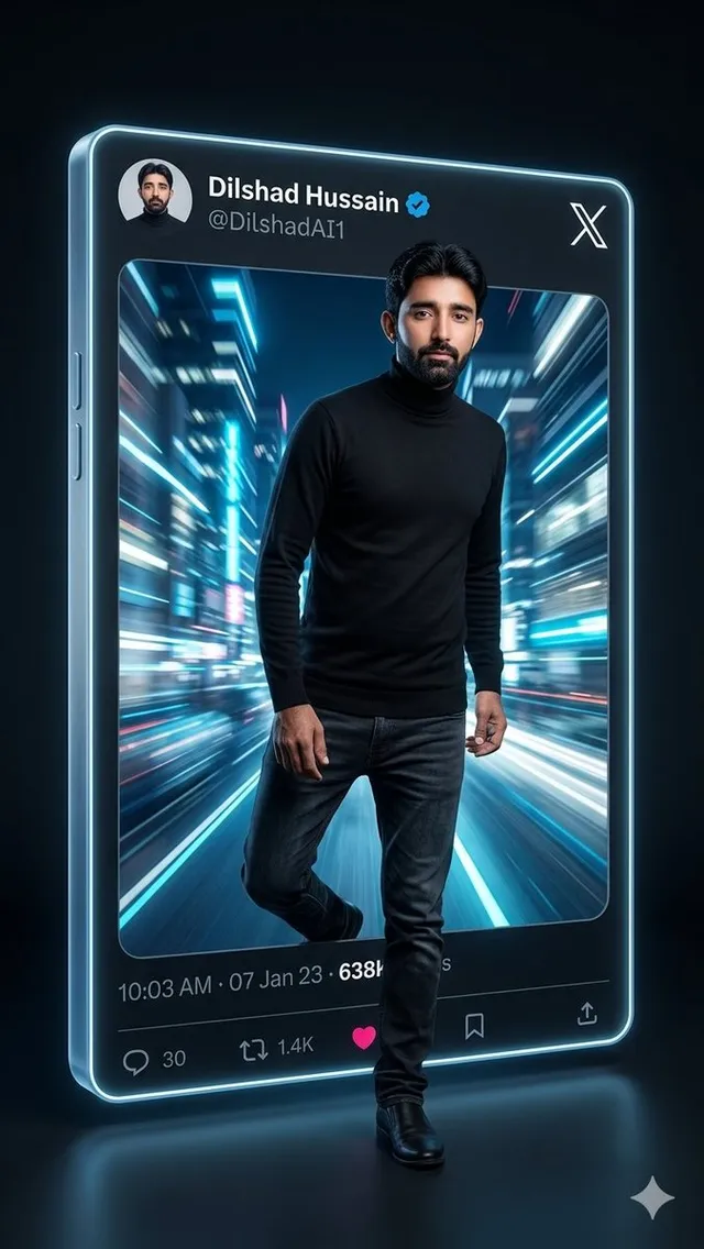Neon X Post 3D Walkout Portrait