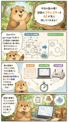 귀여운 CAD 정리 설명 만화