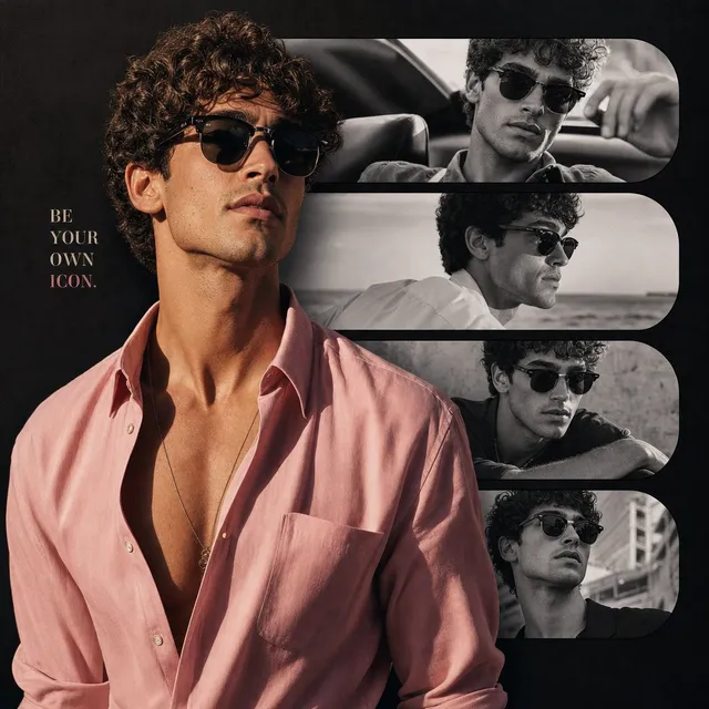 Fashion Portrait Collage Poster