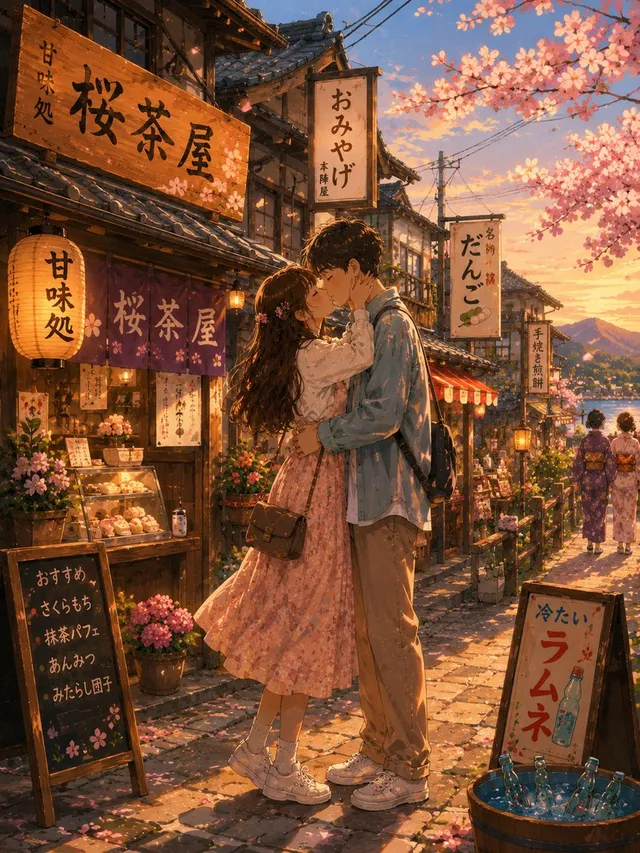 Romantic Kyoto Anime Scene