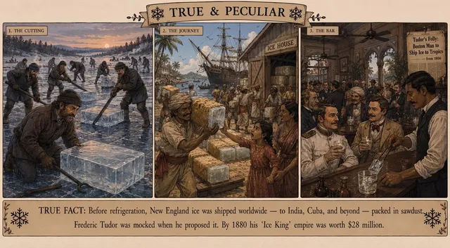 Vintage Ice Trade Triptych Poster