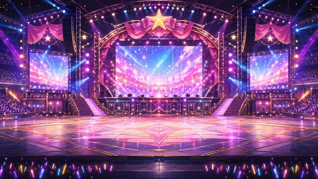 Neon VTuber Arena Stage