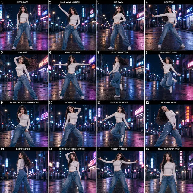 K-Pop Dance Motion Sheet