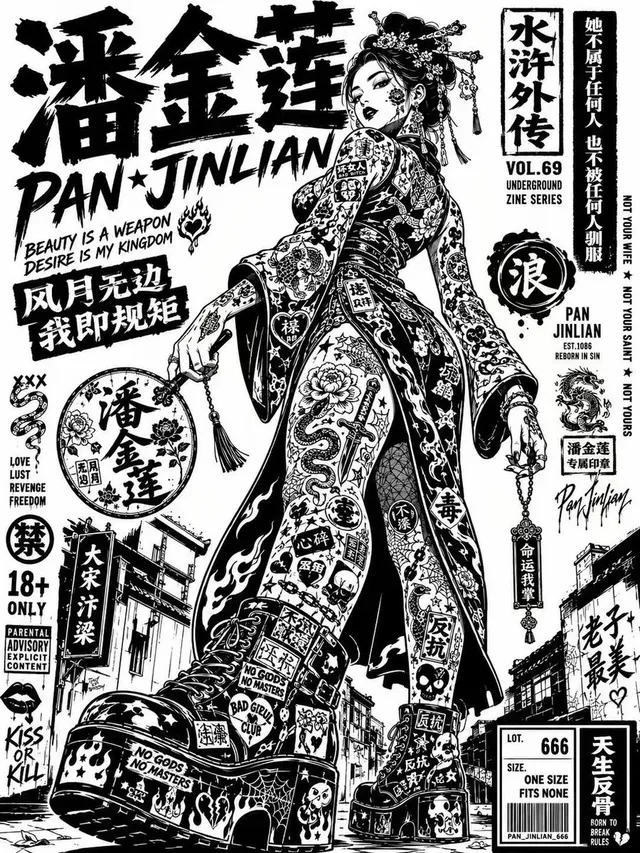 Noir Street Poster Illustration