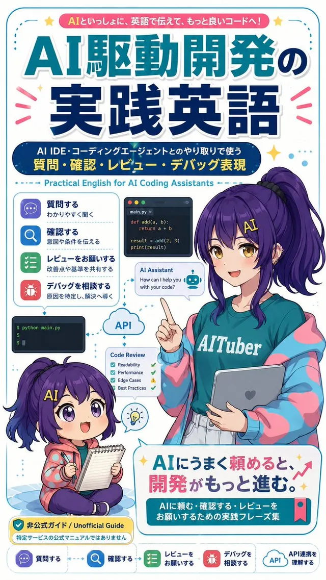 AI Coding English Learning Poster