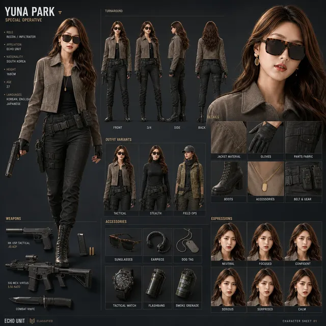 Yuna Park Tactical Character Sheet
