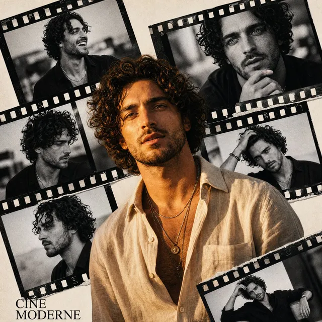 Retro Cinema Portrait Collage