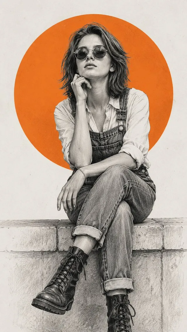 Pencil Sketch Fashion Illustration