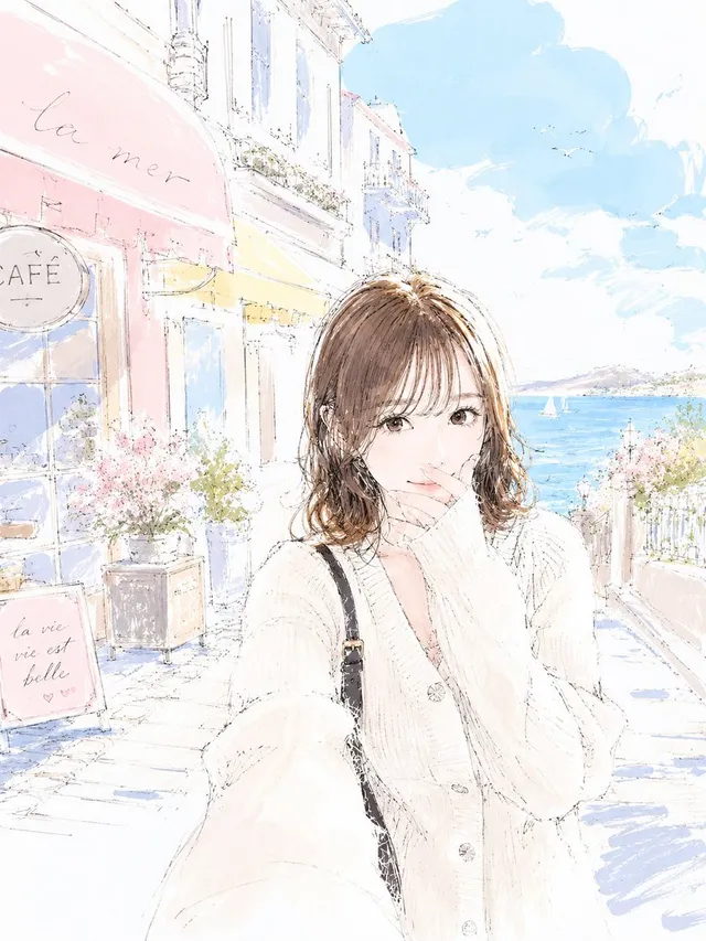 Pastell-Skizzen-Animations-Illustration