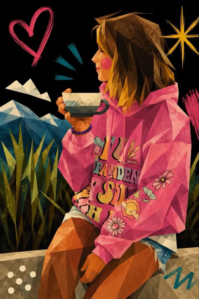Cubist Minimalist Fashion Portrait