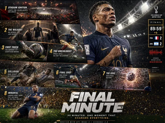 Cinematic Final Minute Football Poster