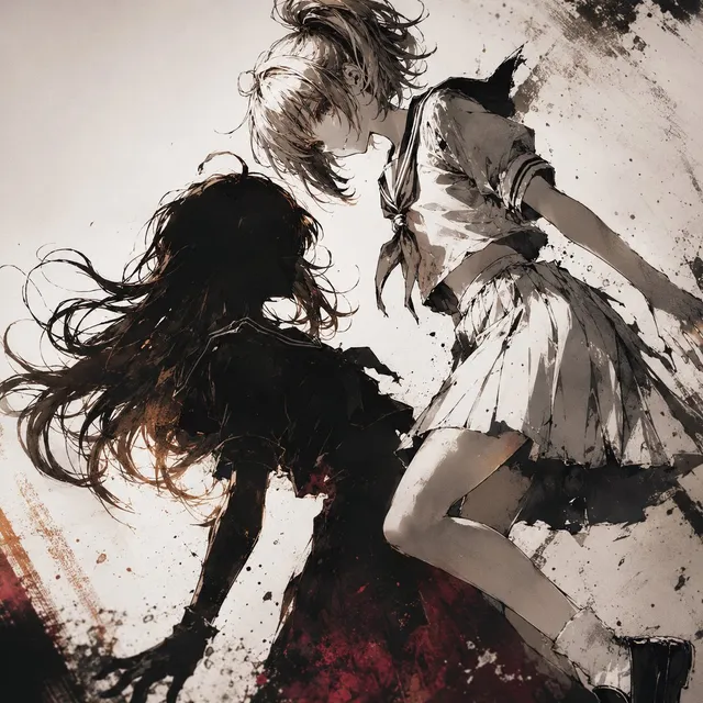 Two Girls in Ink Storm