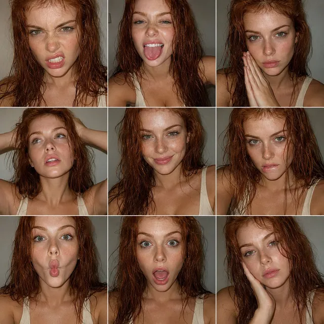 FACS Expression Portrait Matrix