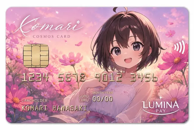 Cartão de Pagamento Anime Cosmos