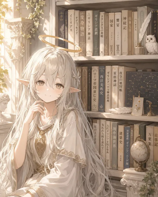 Faceless Elf Angel Library