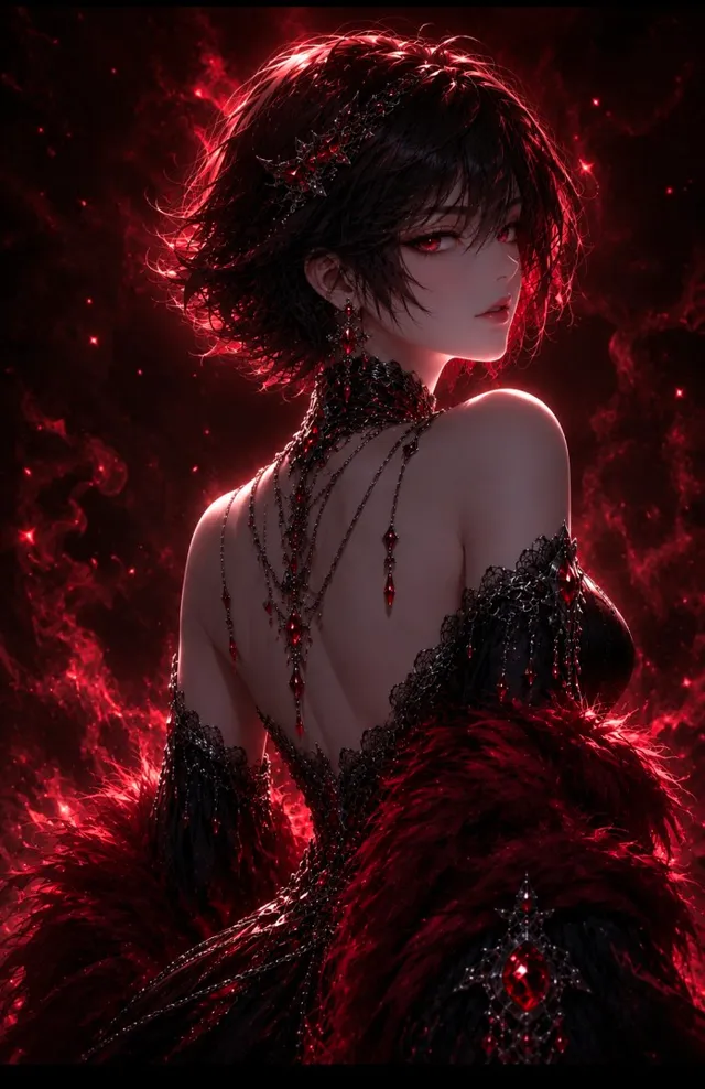 Dark Fantasy Anime Gothic Portrait