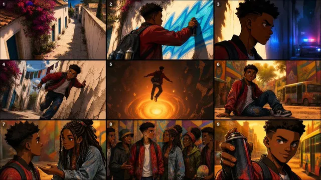Seedance Prompt:

Create a 2.5D animation, cinemat