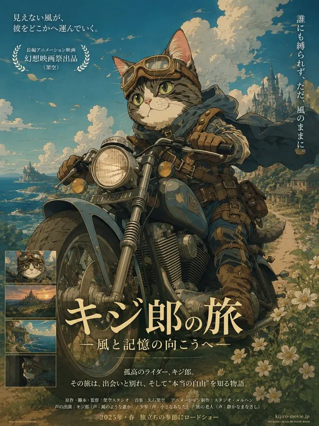 Kijiro Cat Rider Movie Poster