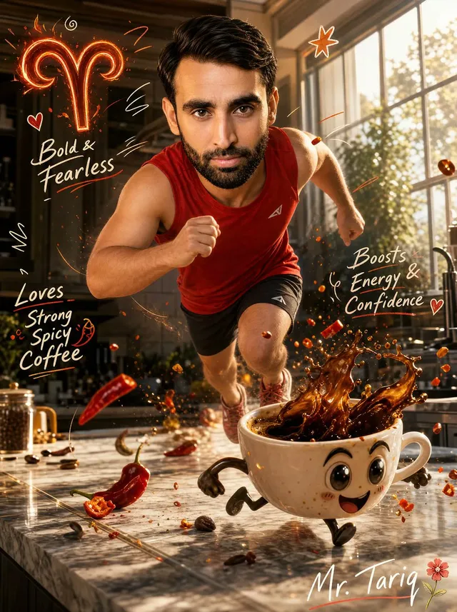 Aries Spicy Coffee Runner Poster