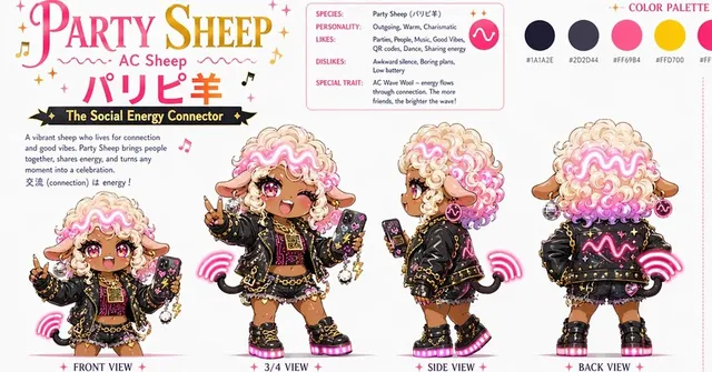 Party Sheep Character Sheet