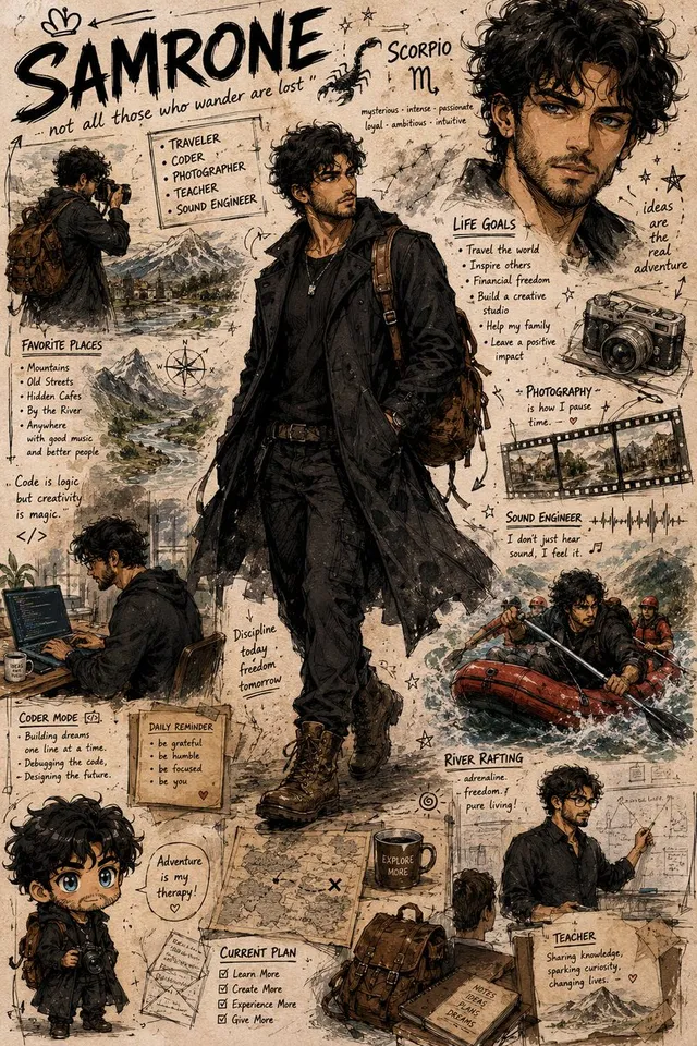 Illustrated Character Personality Board
