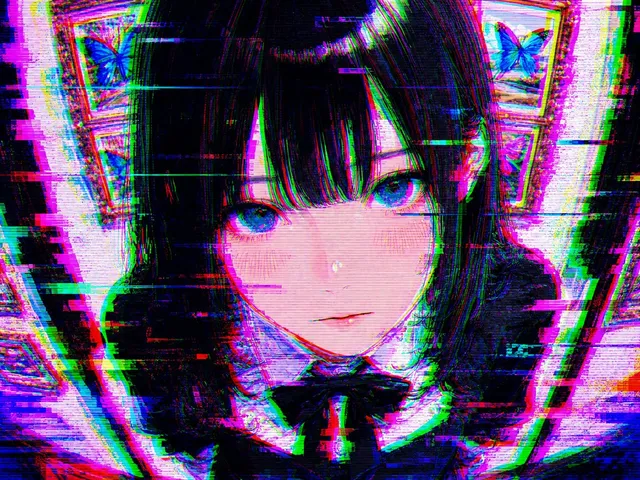 Intense Artistic Glitch Transformation