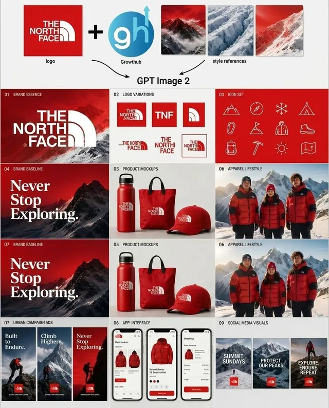 Outdoor Brand Kit Concept Board