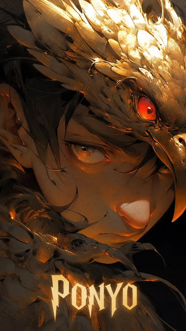 Dark Raven Armor Anime Portrait