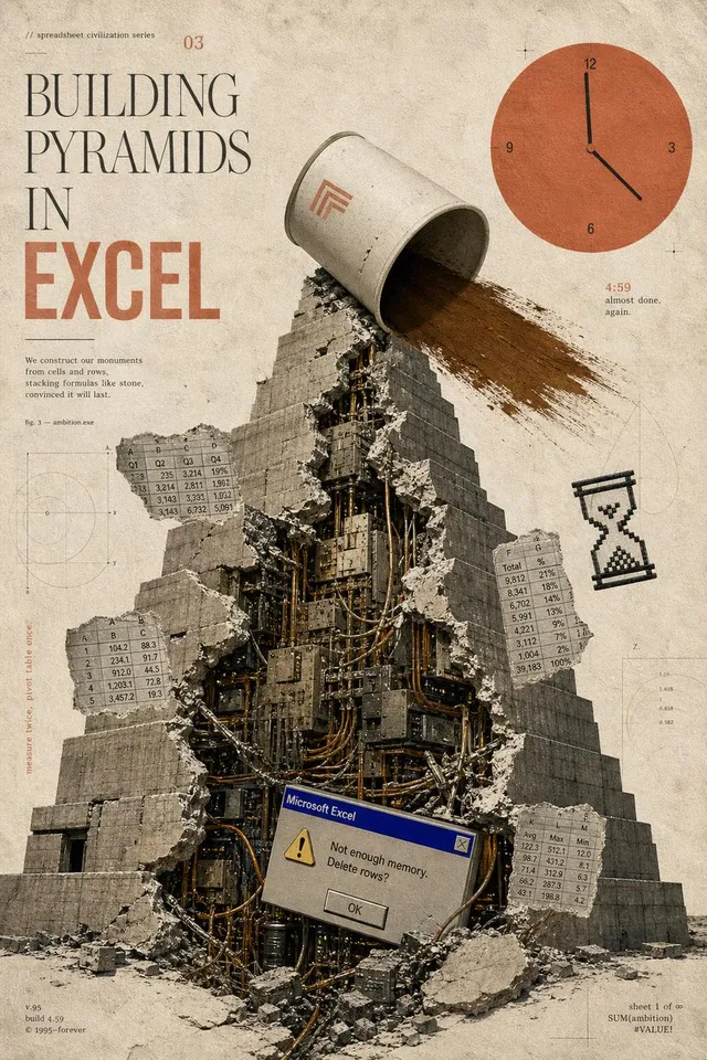 Affiche de construction de pyramides dans Excel