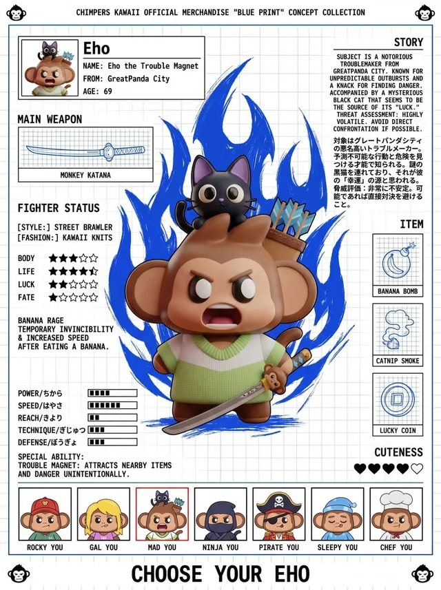 격투 게임 청사진 포스터