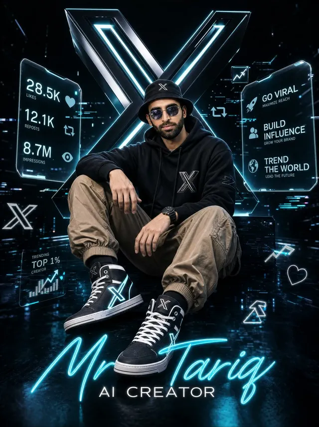 Futuristic AI Creator Poster