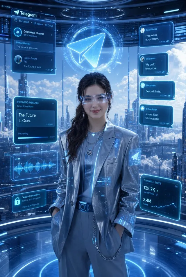Luxury Telegram Cyber Hub Poster