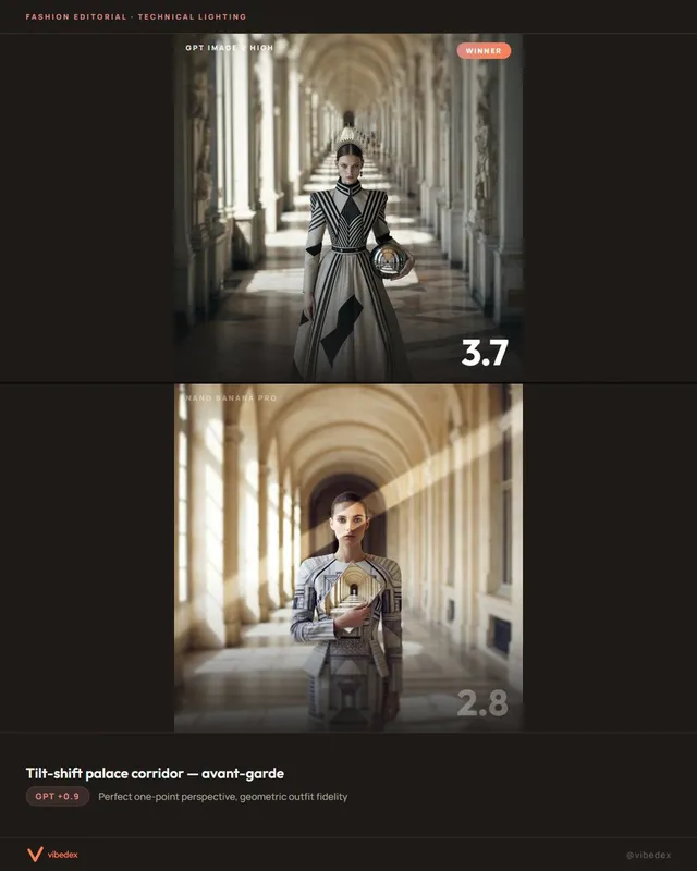 Confronto Corridoio Palazzo Tilt-Shift