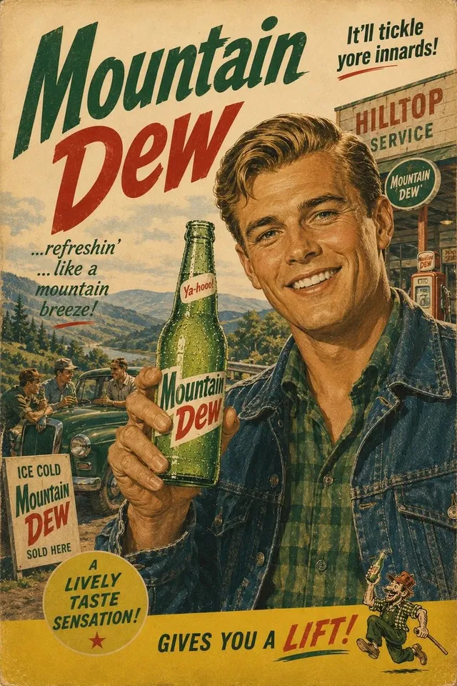 1960s Retro Advertising Poster