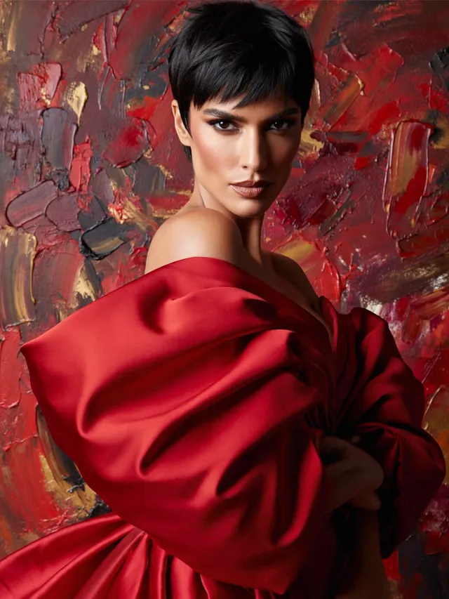 Ritratto couture rosso anonimo