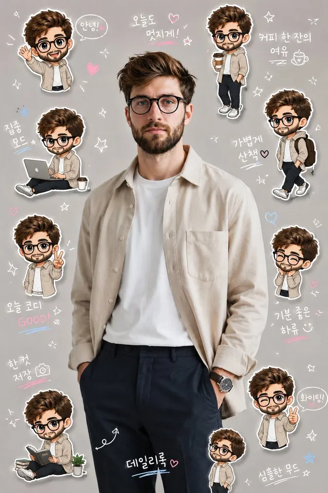Korean Chibi Sticker Diary