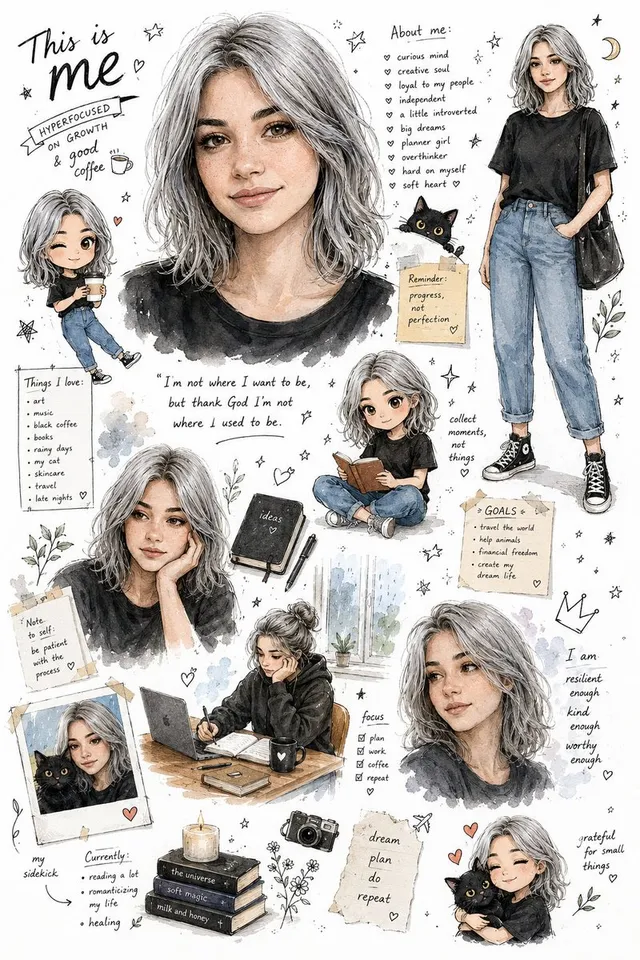 Illustrated Personal Sketchbook Infographic