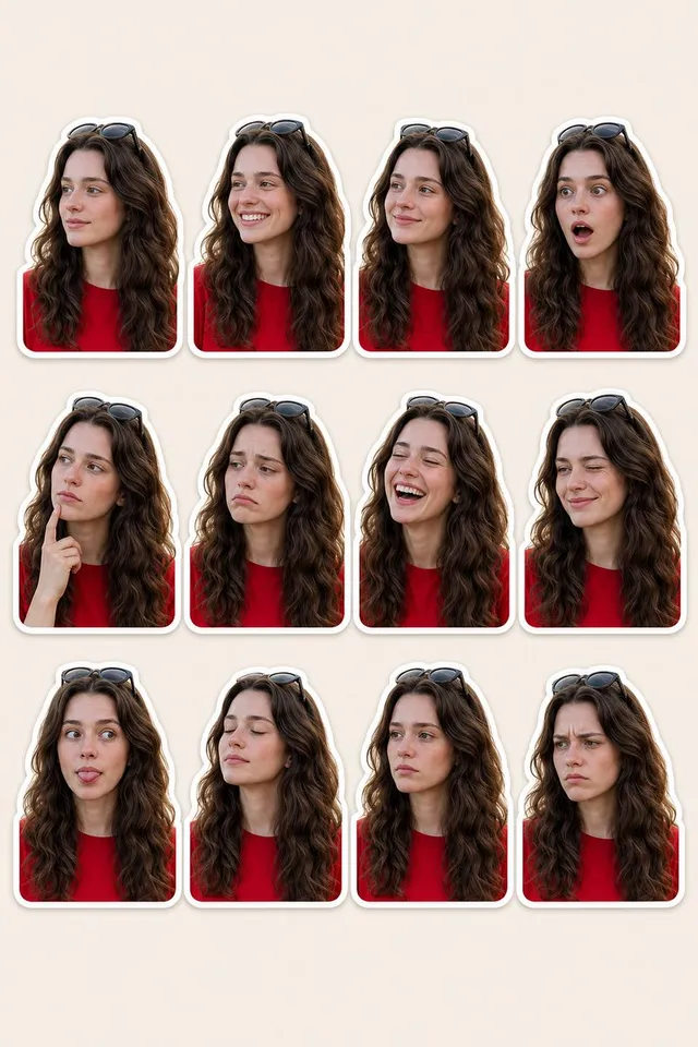Woman Portrait Sticker Pack