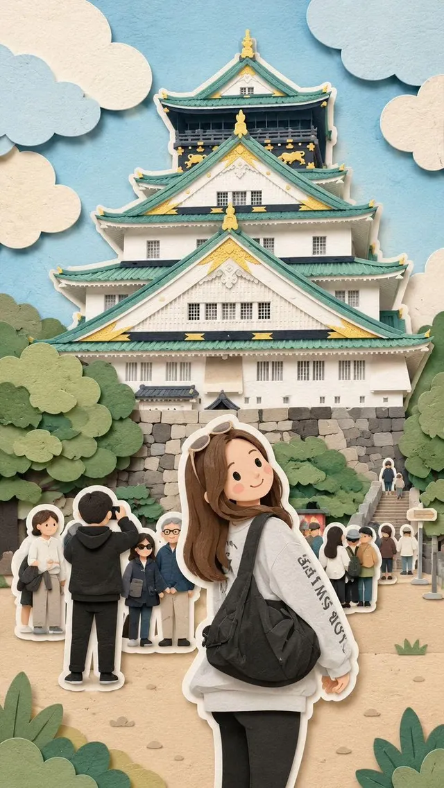 Kawaii Paper-Cut Travel Diorama