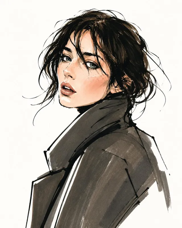 Vogue Style Fashion Sketch