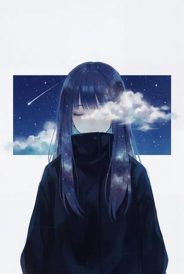 Minimalist Melancholic Cosmic Anime