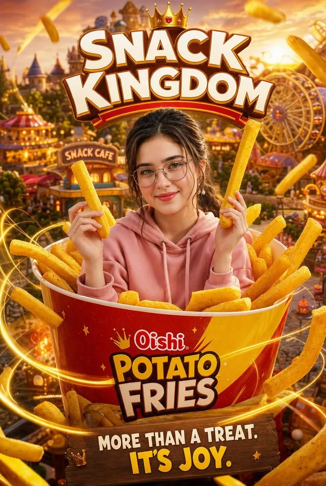 Snack Kingdom Potato Fries Ad