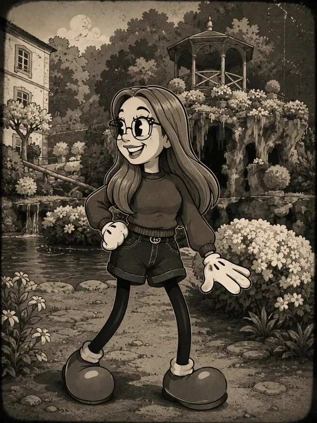 Vintage Rubber Hose Cartoon Transformation