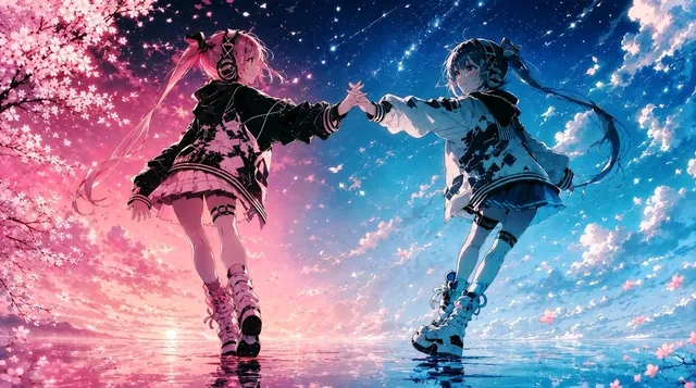 Idoli Gemelli Sotto Stelle Sakura