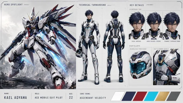 Présentation Conceptuelle de Personnage Mecha