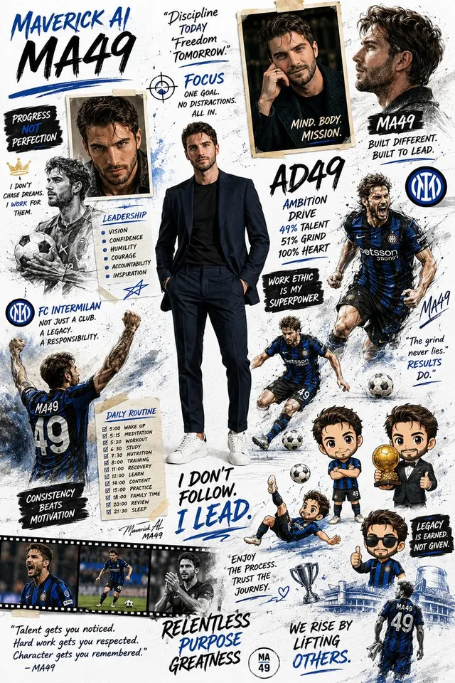 Motivational Sports Scrapbook Collage