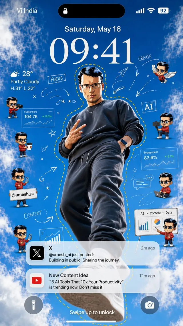 Creator Lock Screen Wallpaper